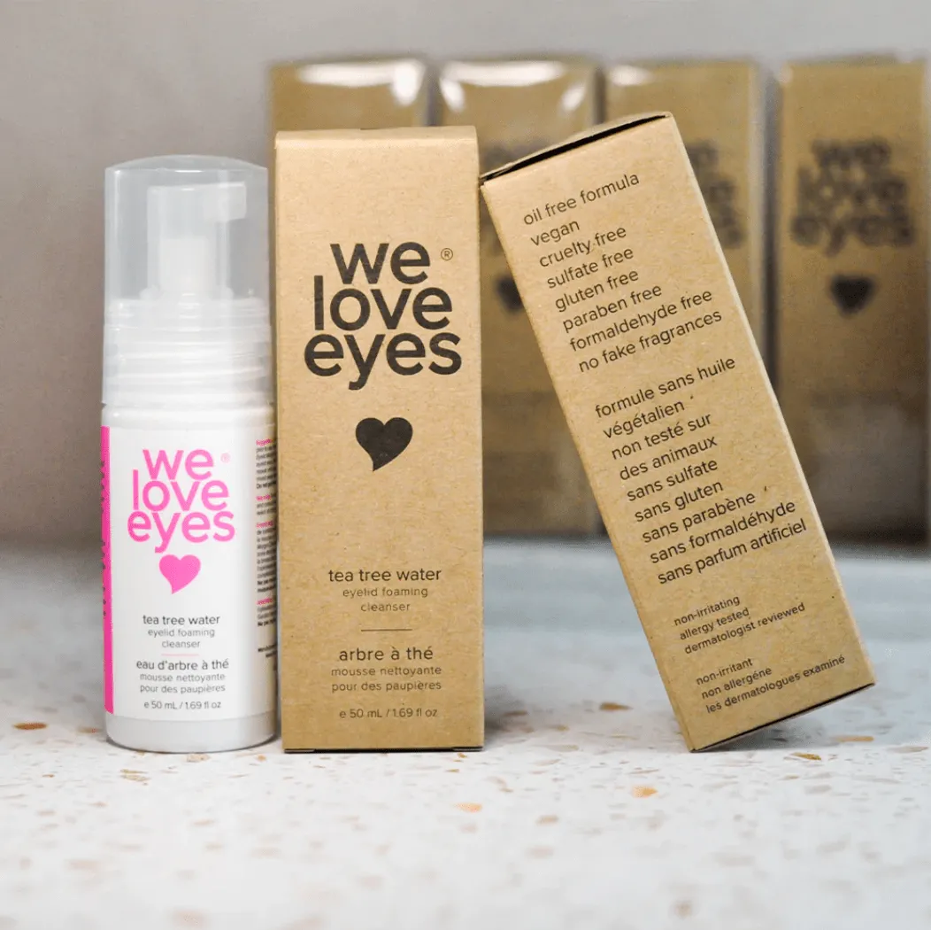 ** Wholesale WE LOVE EYES Tea Tree Water Eyelid Foaming Cleanser**