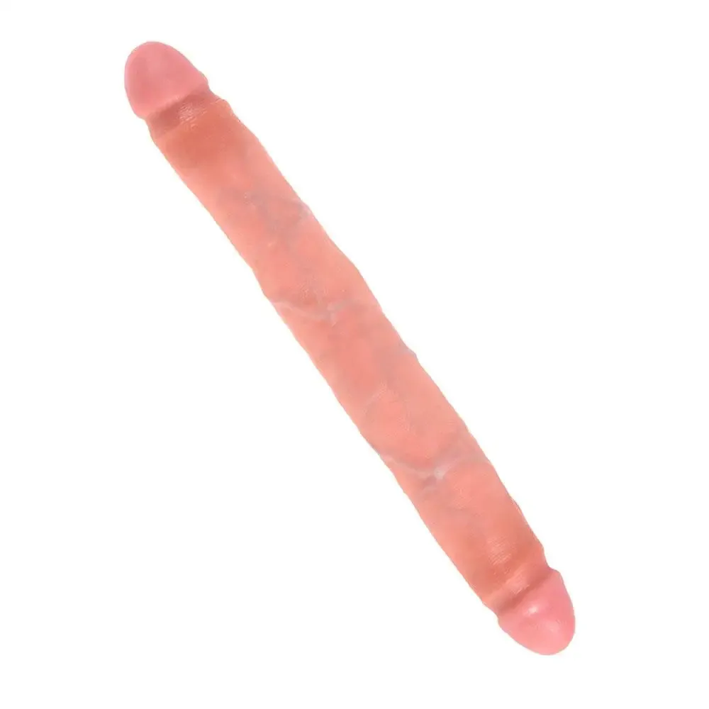 12-inch Realistic Feel Flesh Double-ended Penis Dildo for Couples