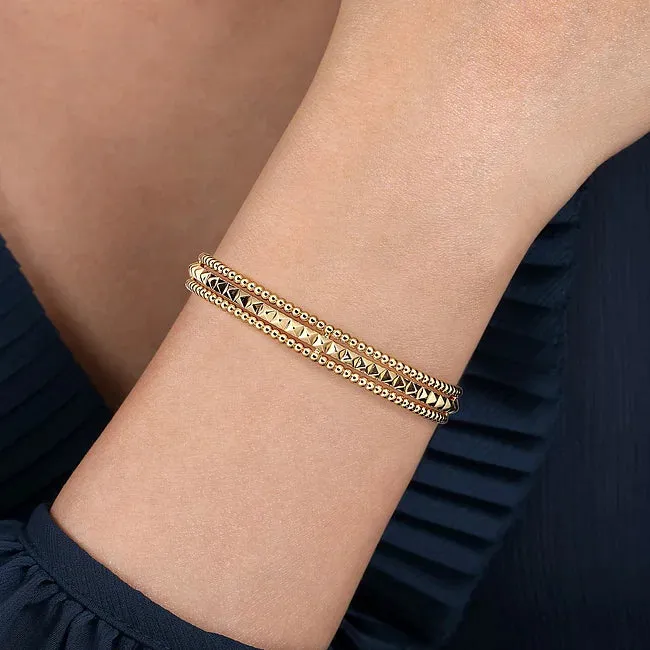 14KY Bujukan Pyramid Bangle