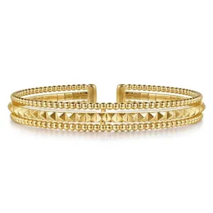 14KY Bujukan Pyramid Bangle