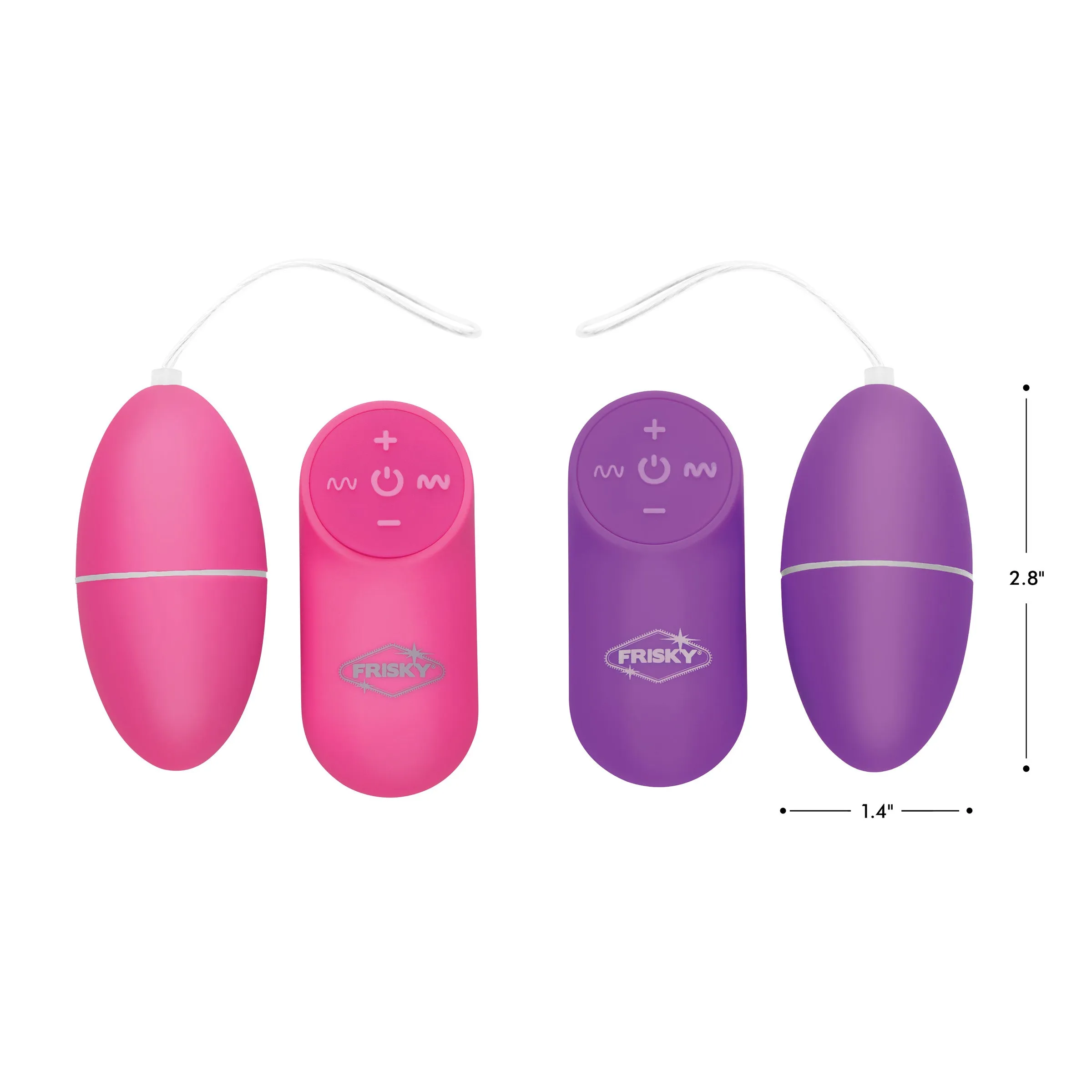 28X Scrambler Vibrating Egg w- Remote - Purple