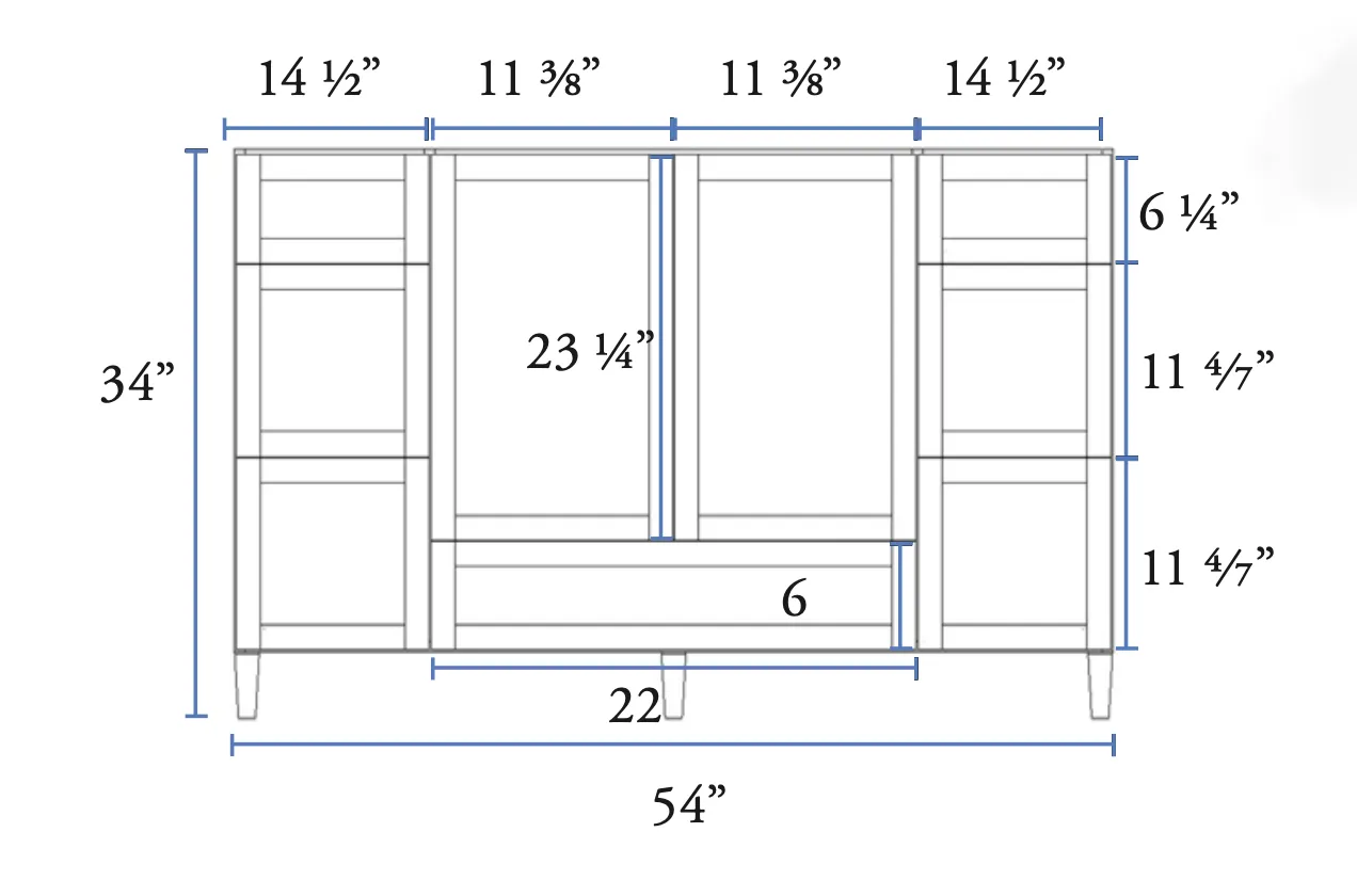 54" Evolution III Classic Brand Vanity