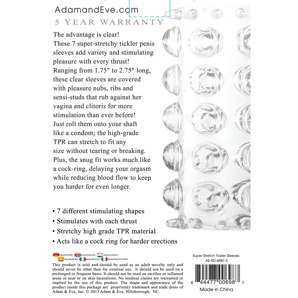 Adam & Eve Super-Stretch Tickler Sleeves