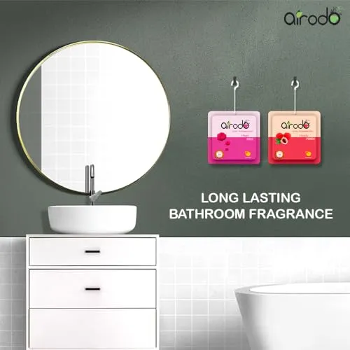 AIRODO Air/Room Freshener Magic Rose, Just Jasmine, Lovely Lavender & Citrus Blast Blocks with long lasting Automatic Fragrance Booster Lasts Up to 30 Days (Pack of 4,50gm)