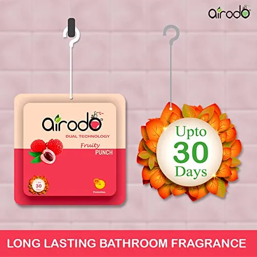 AIRODO Air/Room Freshener Magic Rose, Just Jasmine, Lovely Lavender & Citrus Blast Blocks with long lasting Automatic Fragrance Booster Lasts Up to 30 Days (Pack of 4,50gm)