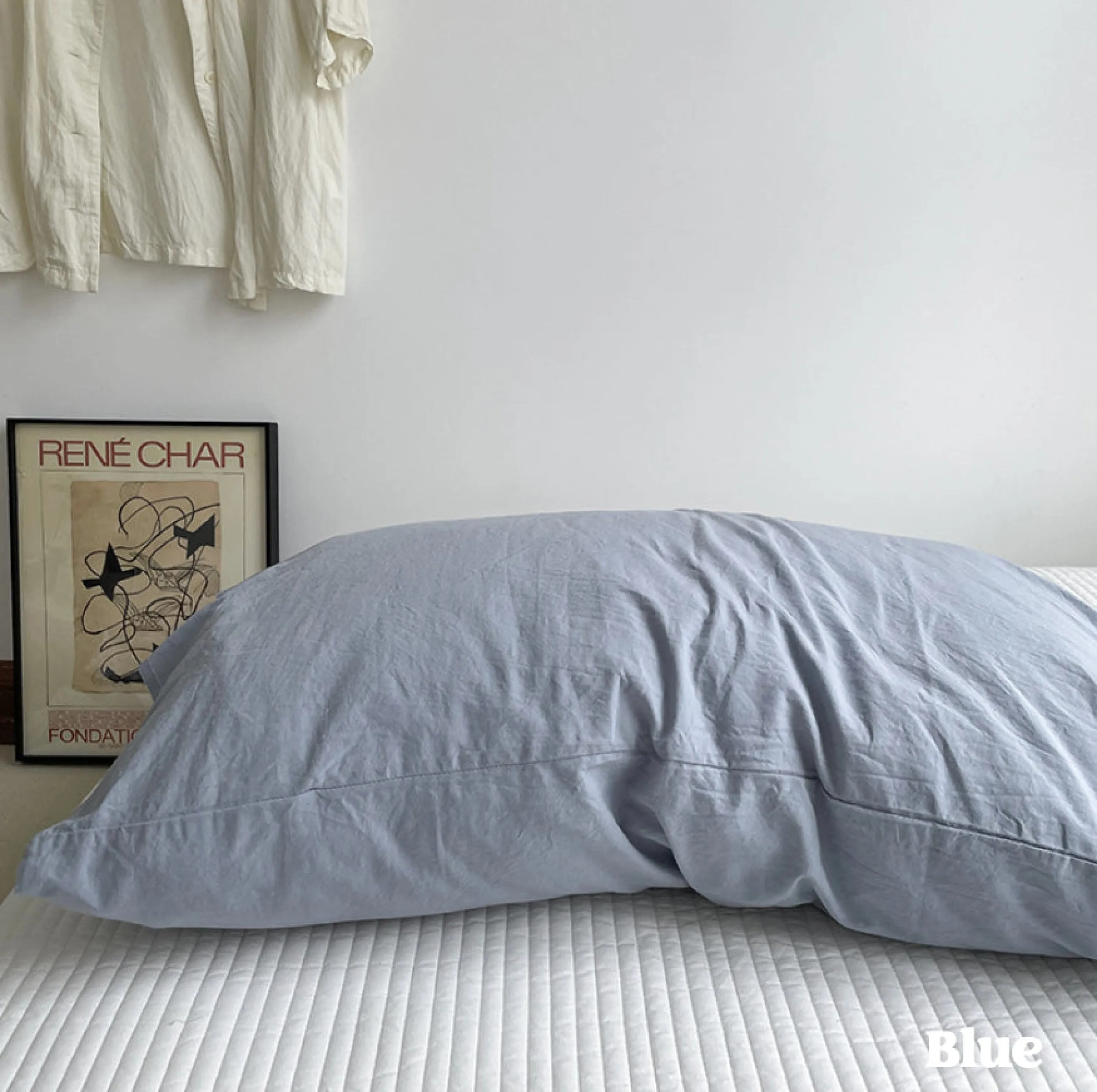 Assorted Washed Cotton Pillowcases / Floral Beige