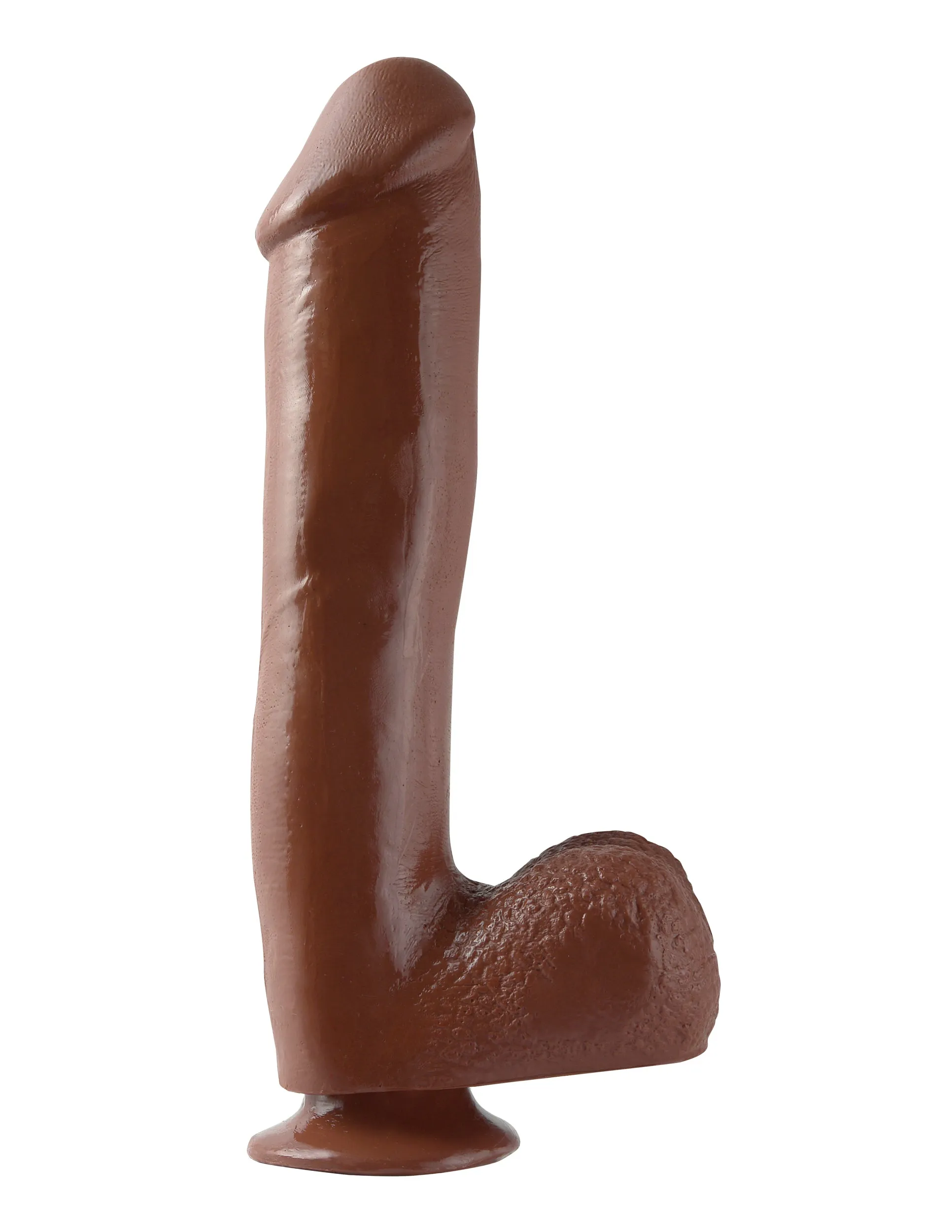 Basix 10 Inch Suction Cup Dildo with Realistic Feel