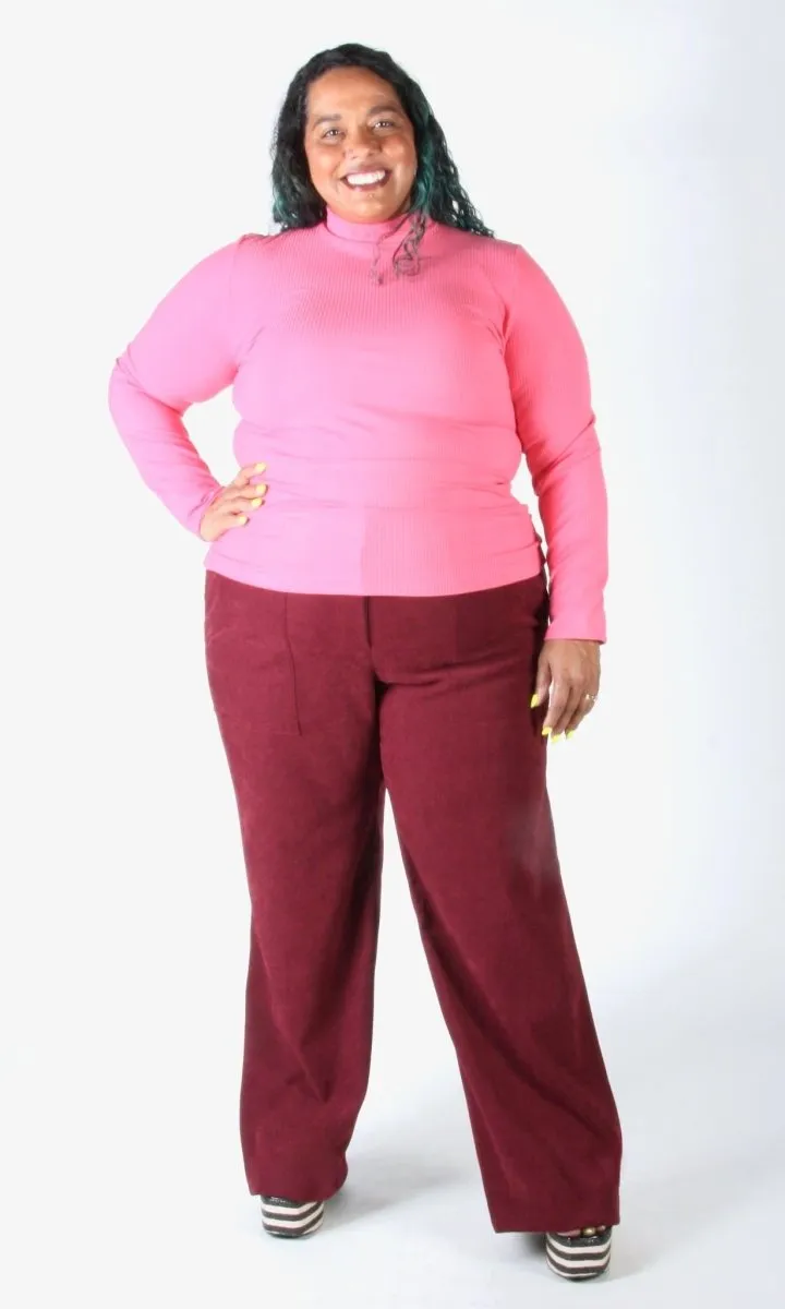 Birds of North America Nunchie Top (Bazooka Pink)