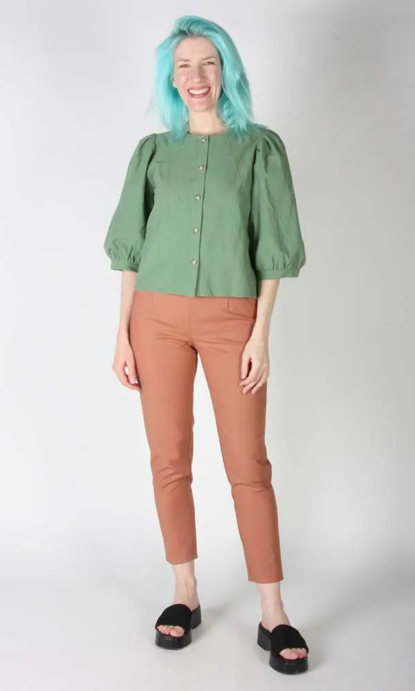 Birds of North America Serin Blouse - Sage (Online Exclusive)