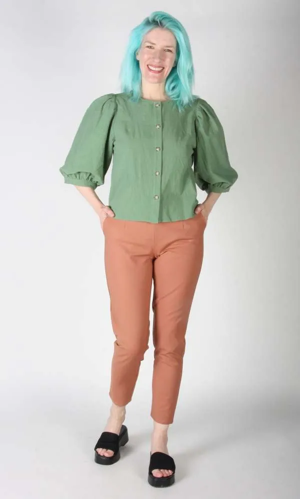 Birds of North America Serin Blouse - Sage (Online Exclusive)