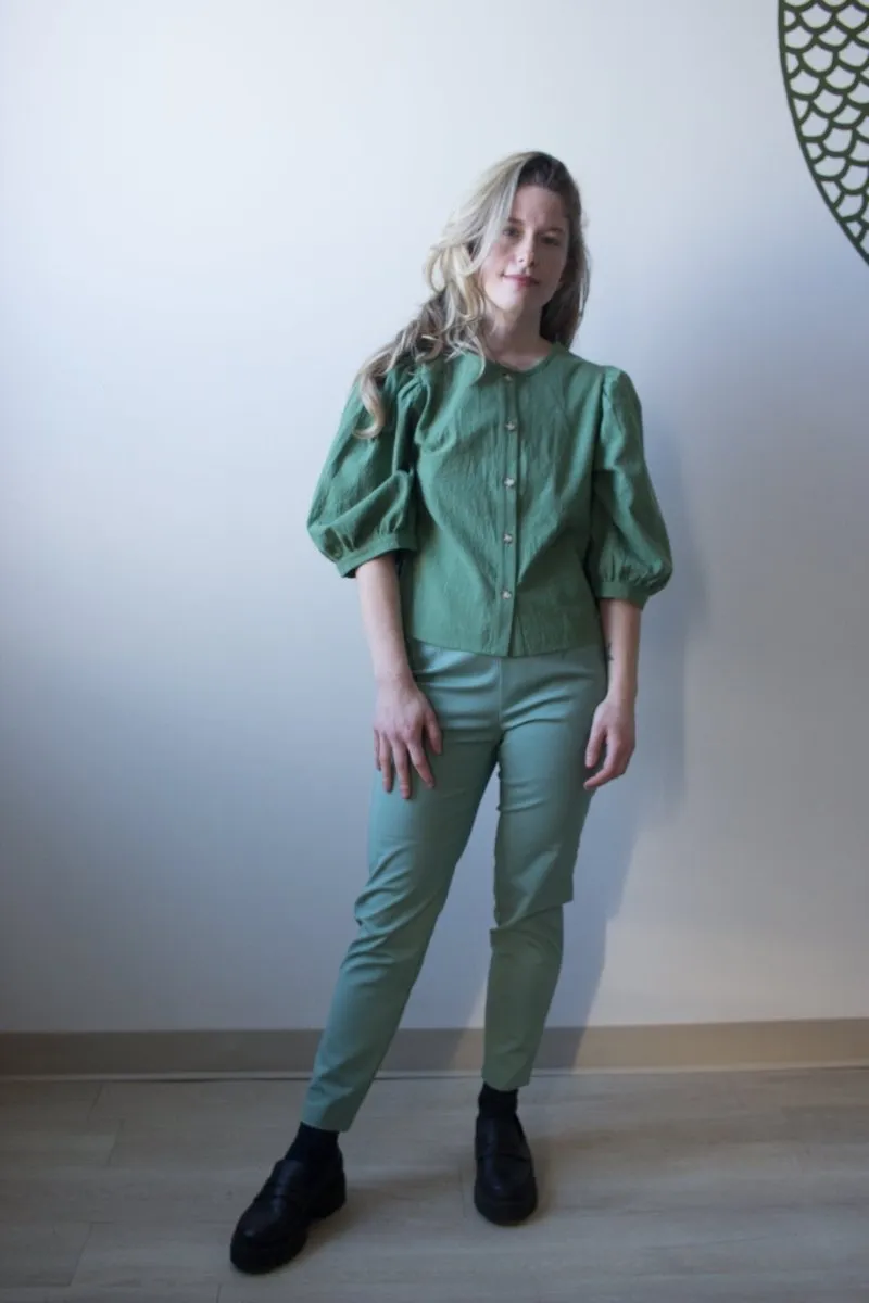 Birds of North America Serin Blouse - Sage (Online Exclusive)