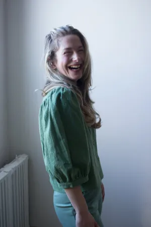 Birds of North America Serin Blouse - Sage (Online Exclusive)