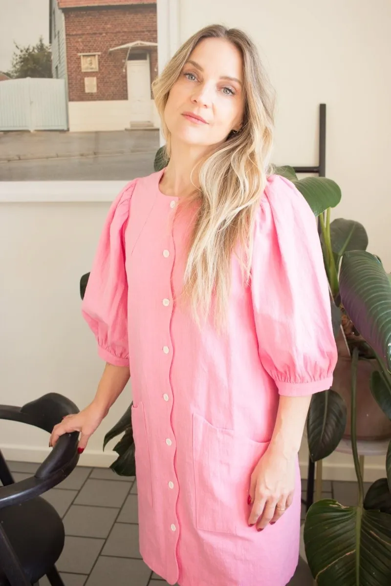 Birds of North America Wideawake Dress - Peony (Online Exclusive)