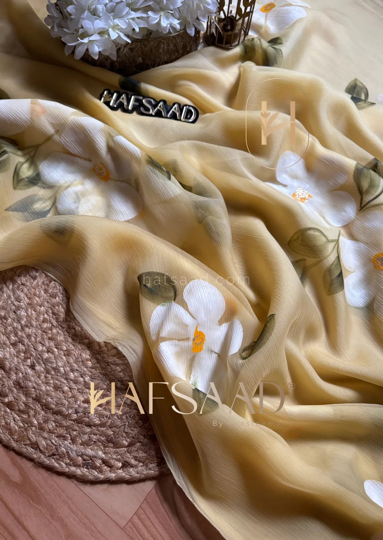Blossom- Glass chiffon saree