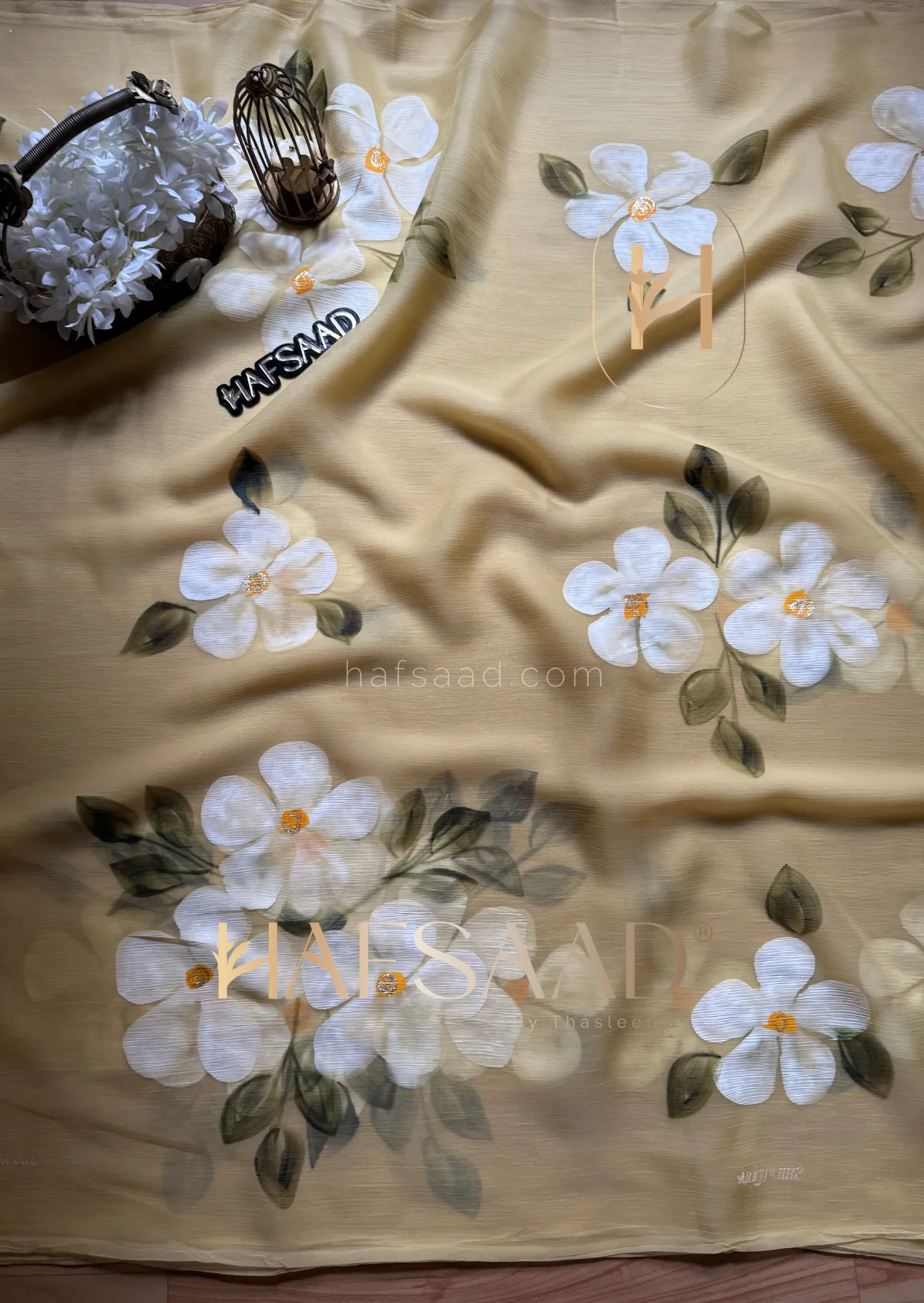 Blossom- Glass chiffon saree
