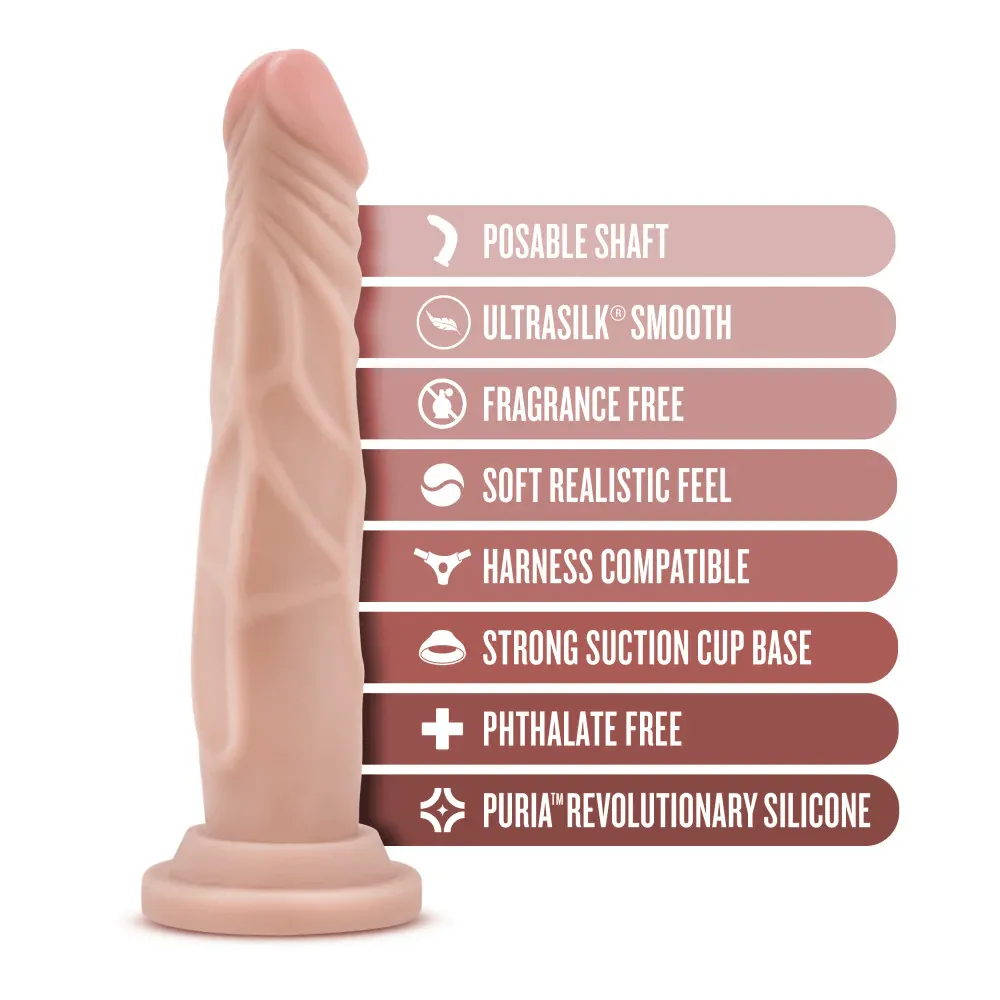 Blush Dr. Skin Dr. Carter 7 Inch Dong with Suction Cup