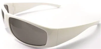 Boas Xtreme Safety Glasses White Frame Smoke Lens