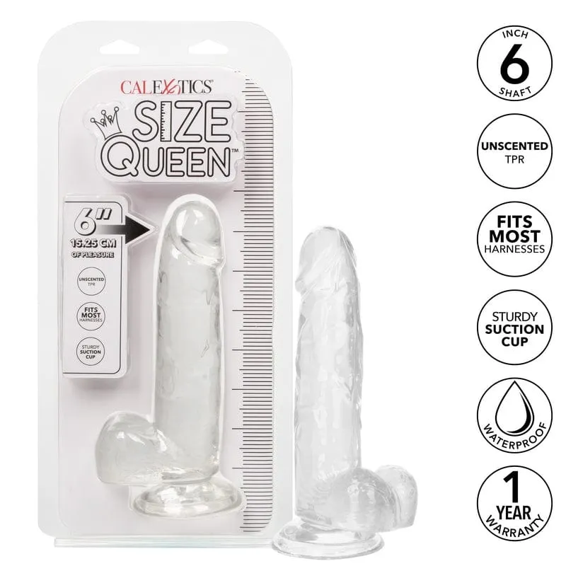 Calexotics Queen 6” Dildo Clear