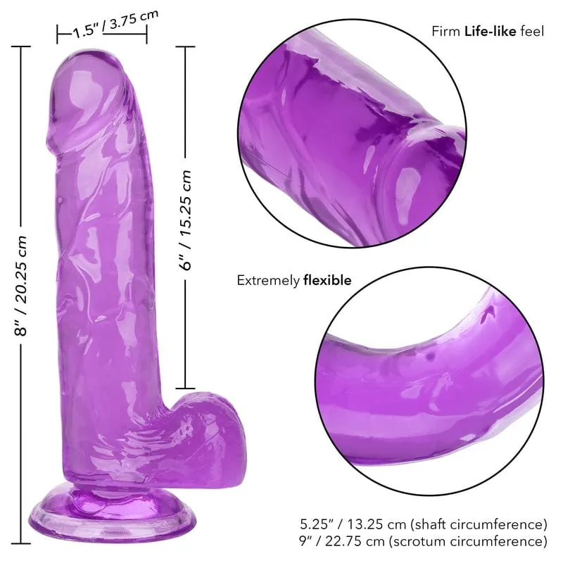 Calexotics Queen 6” Purple Jelly Dildo
