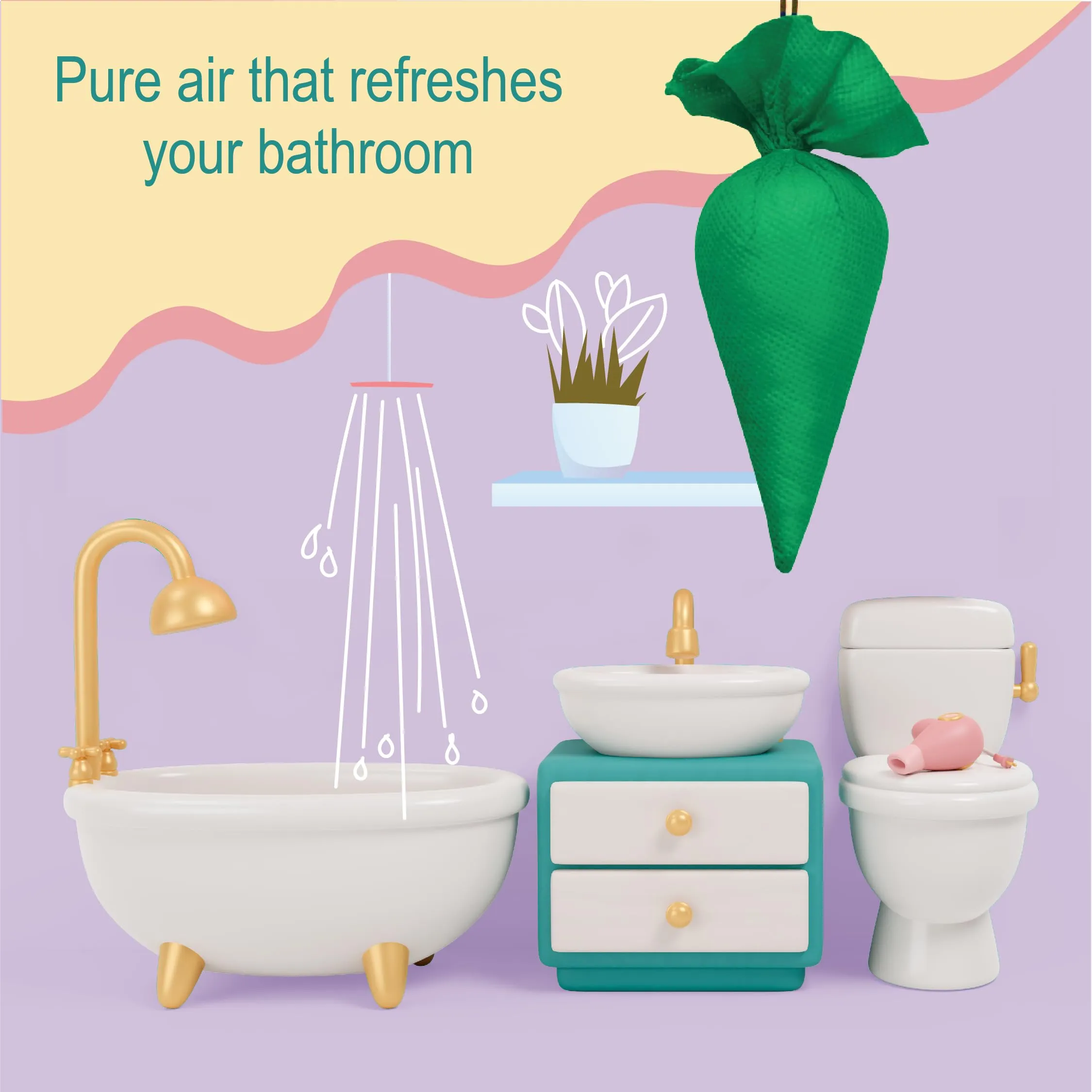CamPure Camphor Cone (Tulsi) Pack Of 2 - Room, Car and Air Freshener & Mosquito Repellent