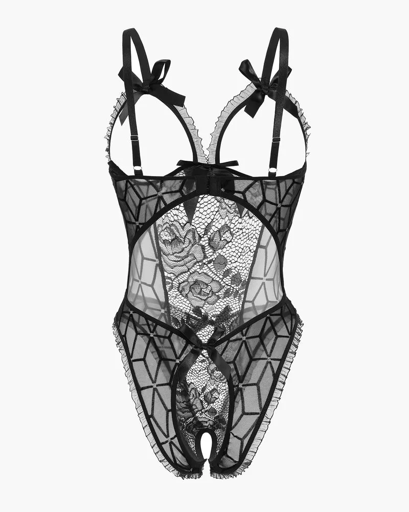 Christmas Lace Mini Bodysuit