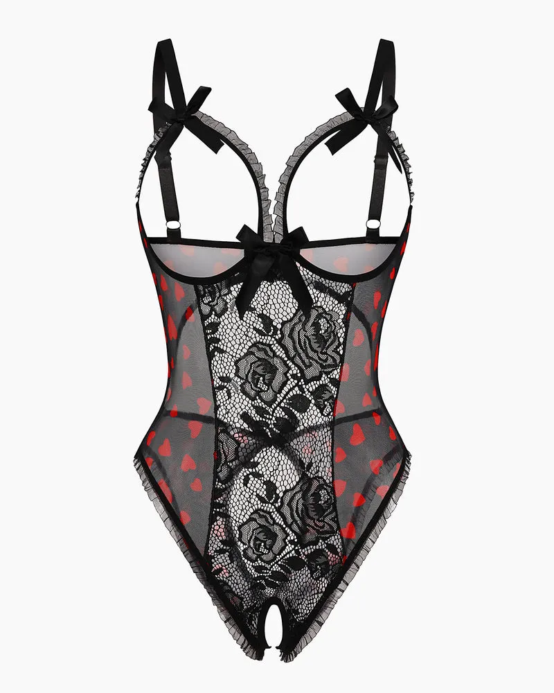 Christmas Lace Mini Bodysuit