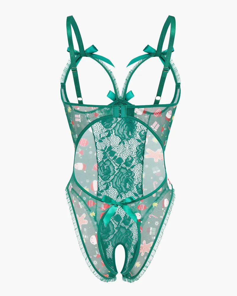 Christmas Lace Mini Bodysuit