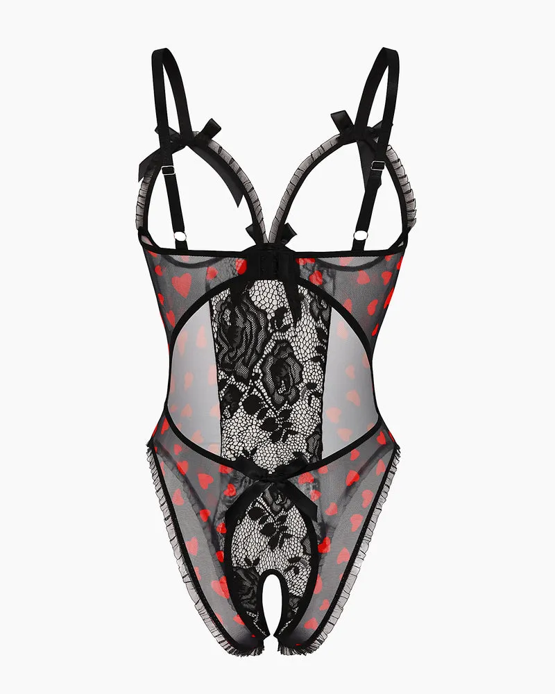 Christmas Lace Mini Bodysuit