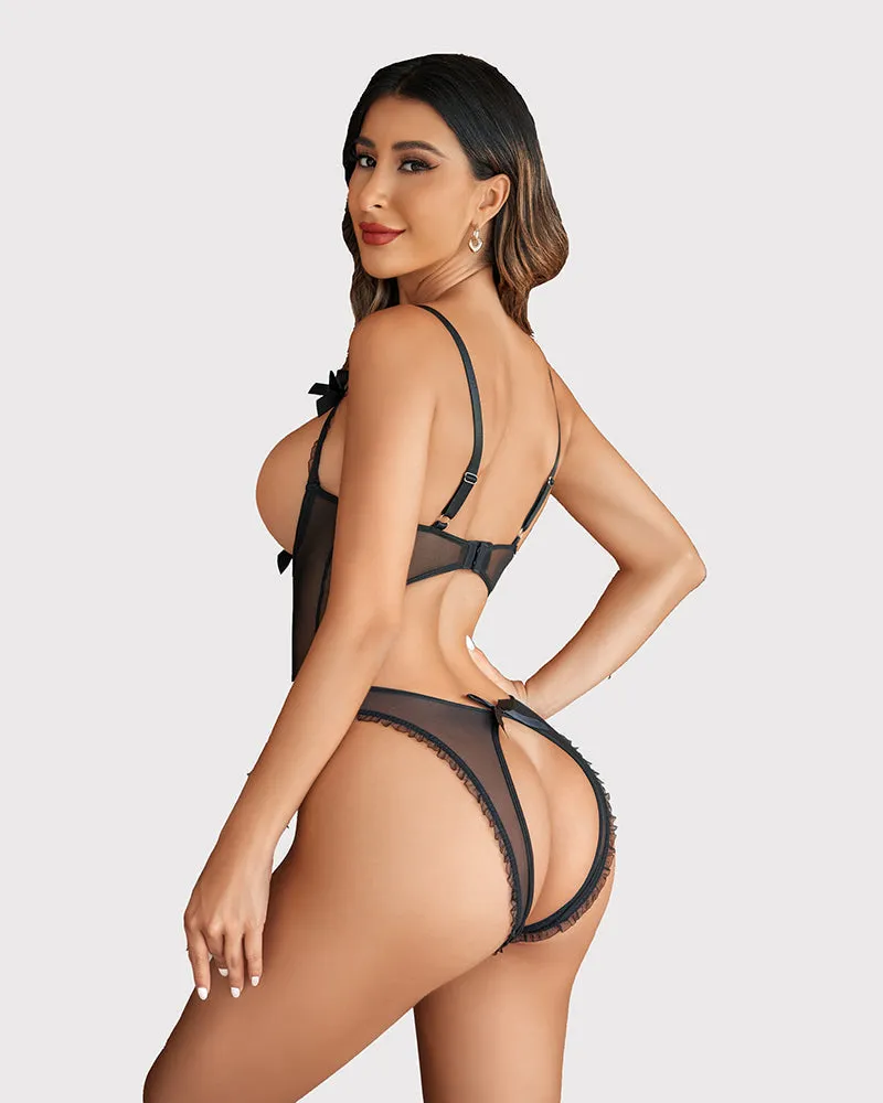 Christmas Lace Mini Bodysuit