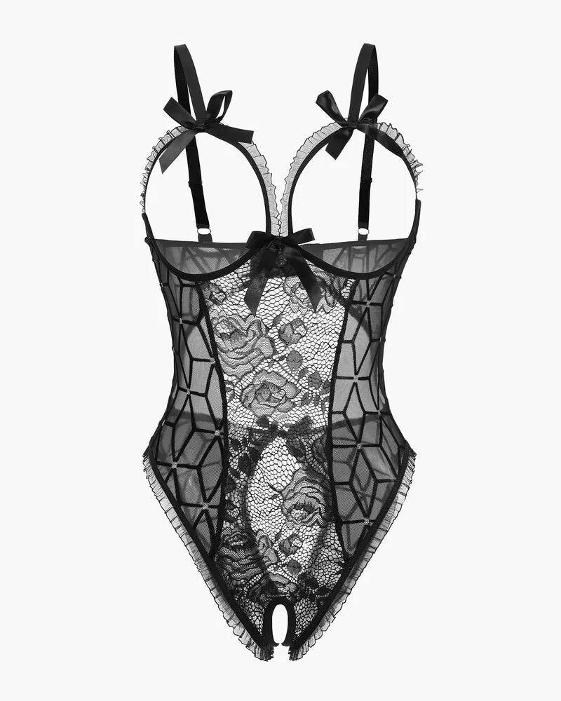 Christmas Lace Mini Bodysuit