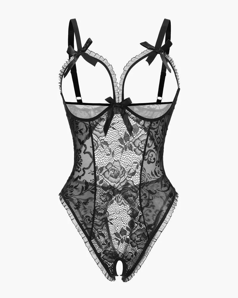 Christmas Lace Mini Bodysuit