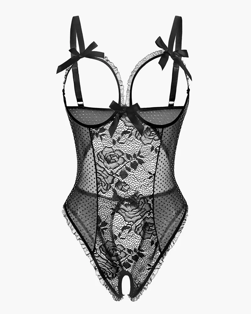 Christmas Lace Mini Bodysuit