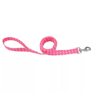 Coastal Pet Products Styles Dog Leash Pink Dots 1" x 6'