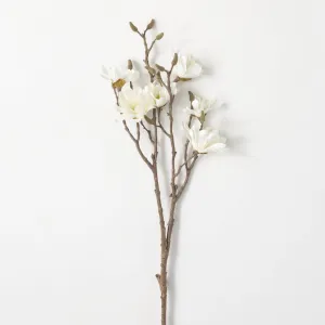 Cream White Magnolia Spray