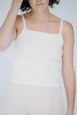 crochet flower tank