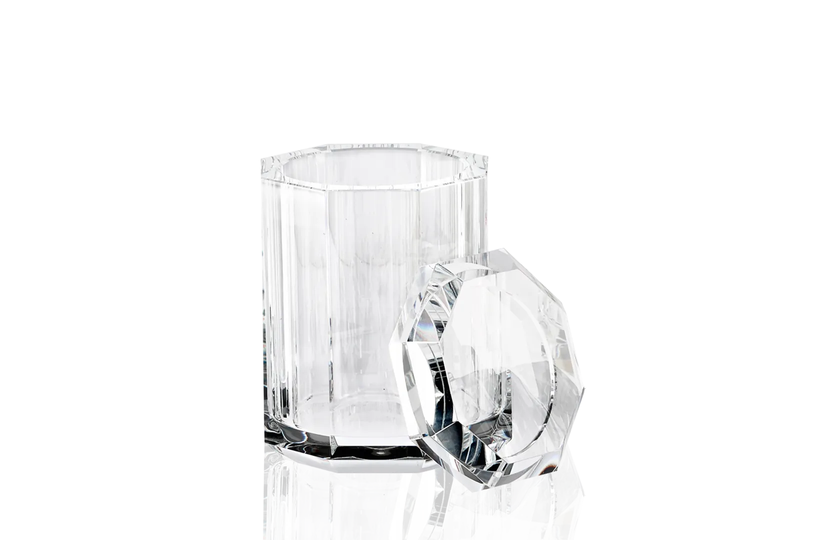 Crystal Multi-Purpose Container with Lid Available in 2 Styles