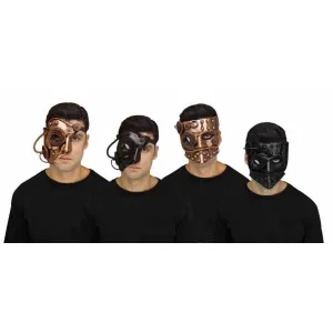 Cyborg Black Half-Mask