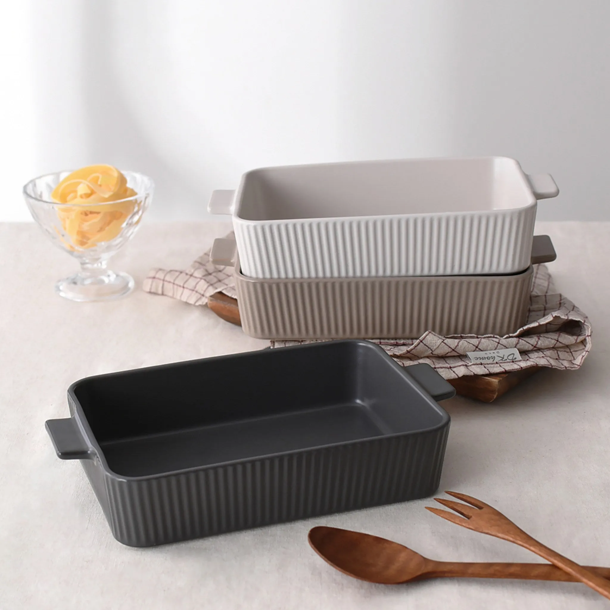 Damung Workshop Warm Rectangular Gratin Dish, White, 1 Piece - 🏆 #70 - Kitchen Essentials - Best of December