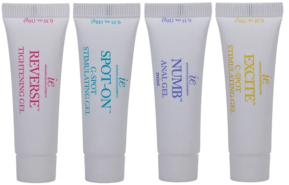 Doc Johnson INTENSIFY Pleasure Gels for Women - 4-Pack Travel Size (0.35oz)