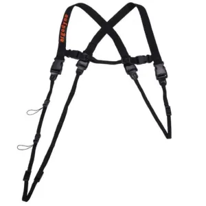 Ergodyne Squids 3132L Barcode Scanner Lanyard Harness, Black, Large, 1 Each