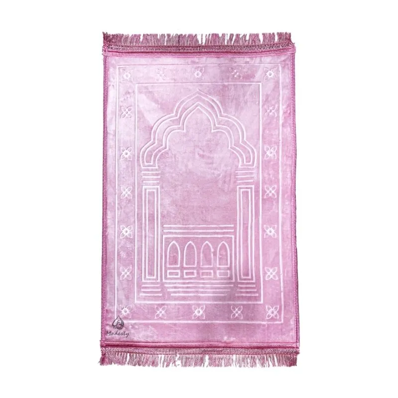 Extremely Soft Prayer Mat Janamaz Pink