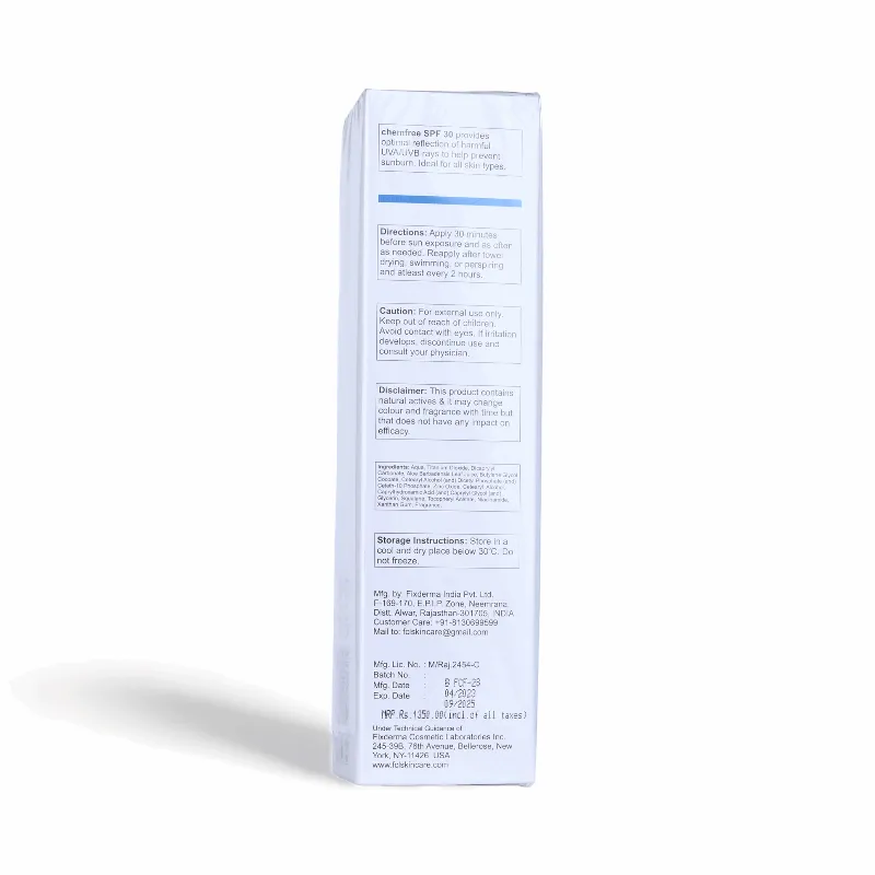 FCL Chemfree Spf 30 Sunscreen Cream | 50ML