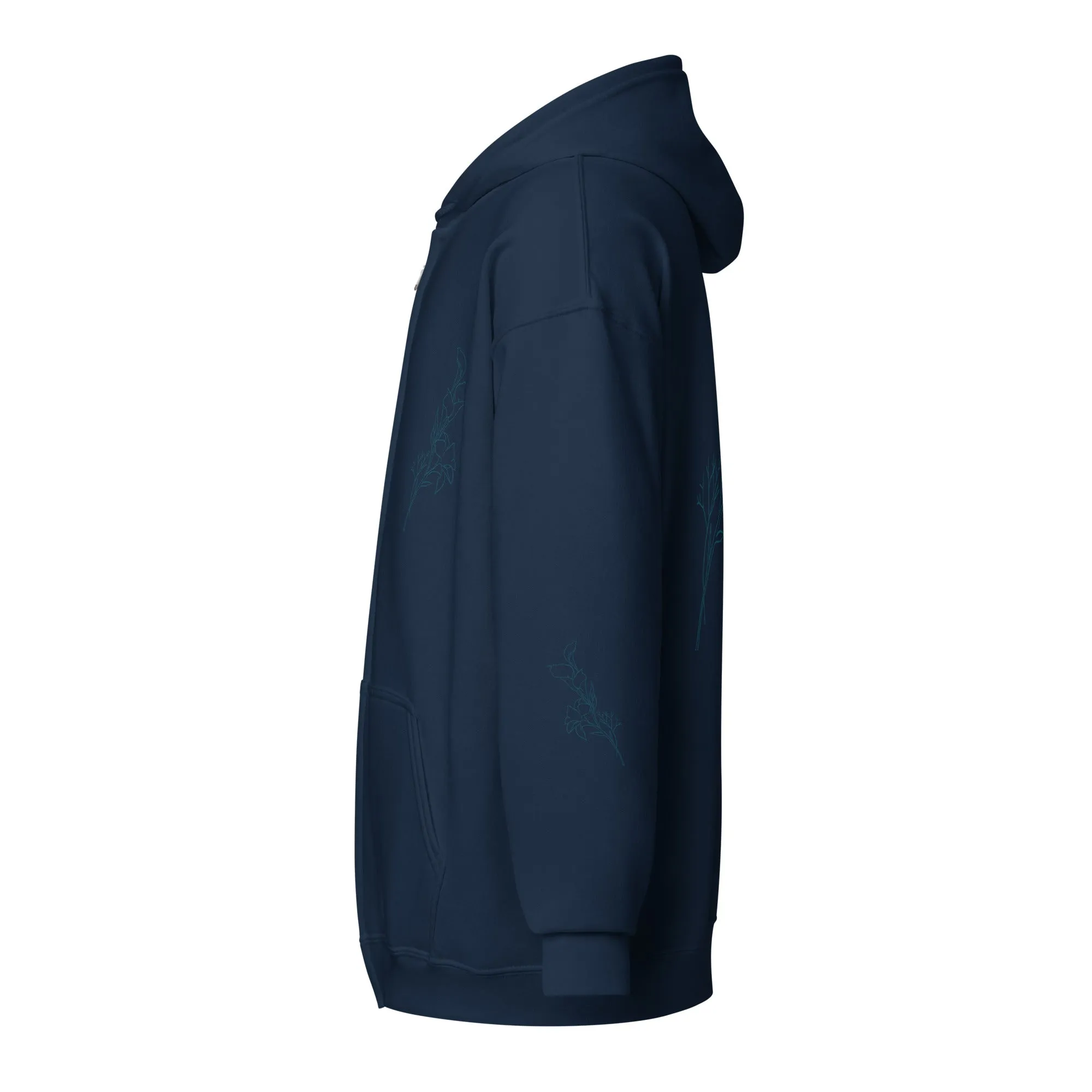 Floral Unisex Zip Hoodie - 5 Unique Styles for Ultimate Comfor