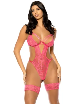 Genesis Teddy with Lace Garter Stays
