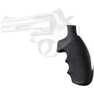 Hogue S&W K or L Frame Round Butt Rubber Monogrip - Black