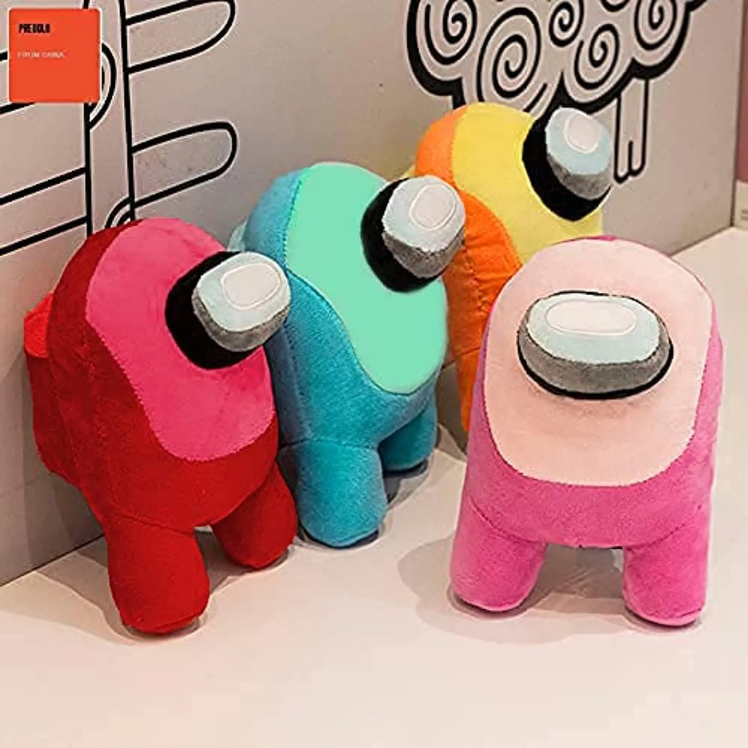 HUG 'n' FEEL SOFT TOYS Among us Toys, Among us Toys Imposter, Among Us Plush Toy, Soft Toys for Babies, Girls/Boy, Birthday Gift for Girls & Boy, Birthday Gift Baby Toys (18 cm, Yellow and Orange)