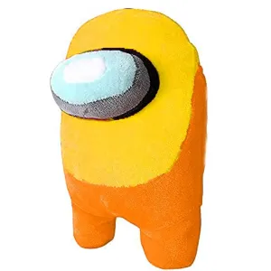 HUG 'n' FEEL SOFT TOYS Among us Toys, Among us Toys Imposter, Among Us Plush Toy, Soft Toys for Babies, Girls/Boy, Birthday Gift for Girls & Boy, Birthday Gift Baby Toys (18 cm, Yellow and Orange)