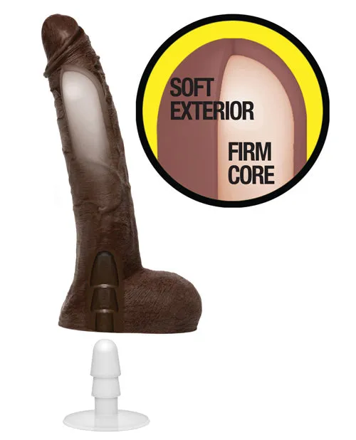 Jason Luv 10 Inch Ultraskyn Dildo W/removable Vac-u-lock Suction Cup - Chocolate
