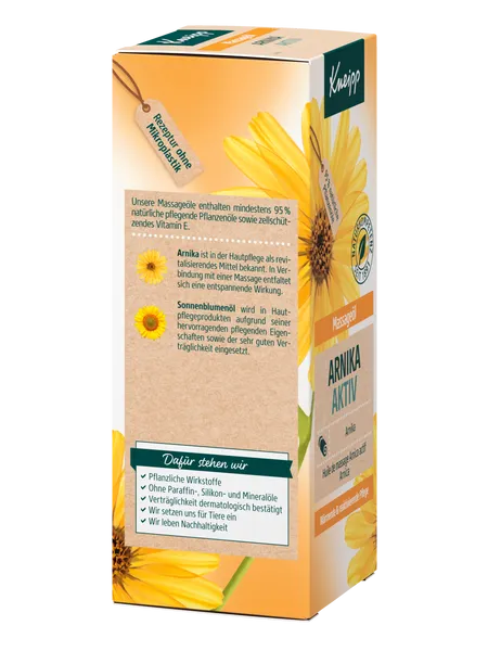 Kneipp - (100ml) Massage Oil Warming & Reactivating Care (92354) - Arnica Active
