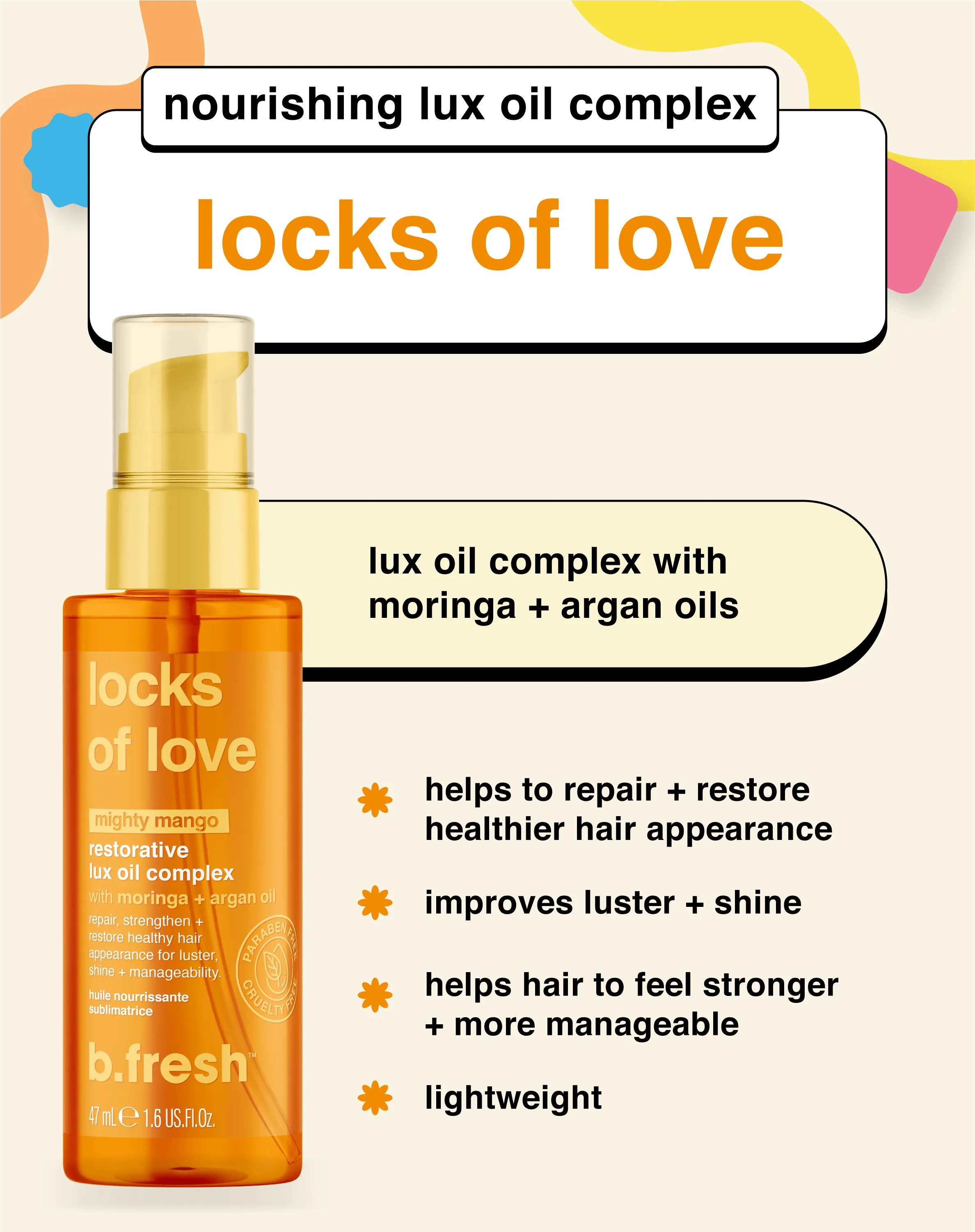 locks of love - nourishing lux oil complex
